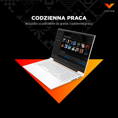 Laptop HP 16-e0304nw, 16.1", 16 GB RAM, 512 GB SSD, AMD Ryzen™ 5, NVIDIA GeForce RTX 3050, i zi