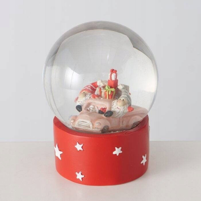 Dekоративна снежна топка Boltze Home Carrie, 10.1 cm, со џуџиња, повеќебојна