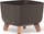 Vazo me lule Gracia Square Eco Wood, 24cm, katrore, kafe