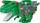 Lodër transportuese Teamsterz Beast Machine T Rex, me drita e zëra, mban deri 20 makina, jeshile