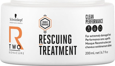 Trajtim rikuperues për flokë Schwarzkopf Bonacure R Two Rescuing Treatment, 200ml, për flokë shumë të dëmtuar, transparent