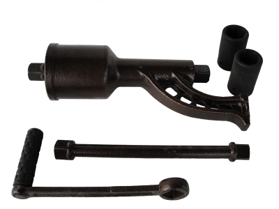 Клуч за момент Mar-Pol 57118, множител 7500Nm, комплет 1\" со глави 32mm и 33mm
