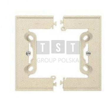 Kuti sipërfaqësore elektrike Simon 55 Single Box, për Line Frames, plastike, bezhe