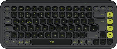 Tastierë Logitech POP Keys, Bluetooth, layout gjerman QWERTZ, grafit