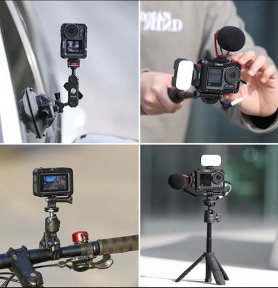 Kornizë alumini Ulanzi OA-14 për DJI Osmo Action 3, me cold shoe edhe monta 1/4\"
