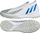 Këpucë futbolli adidas Predator Edge.1 TF GW3655, pa lidhëse, për tapet artificial, të bardha me blu