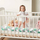 Mbrojtëse shtrati Ricokids Crib Bumper, 3m, e gjelbër