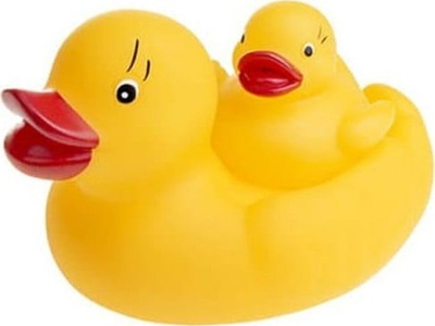 Играчка за бања АМ ТОЈС Туло Bath Squeaker Duck, 2 парчиња, жолта