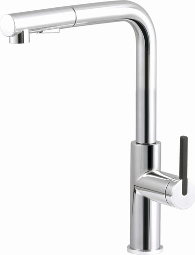 Ruben kuzhine Deante BKM 073M, me grykë që tërhiqet, çelik inox, krom