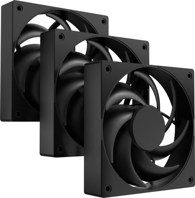 Ventilatorë kaste Fury SAI S12 PWM, 120mm, set 3 copë, të zinj