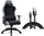 Karrige gaming SENSE7 Spellcaster FUKU XL PU, jastëk lumbal, set me kabllo USB, e zezë gri