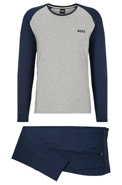 Set pizhame për meshkuj Hugo Boss, të kaltra/hirta