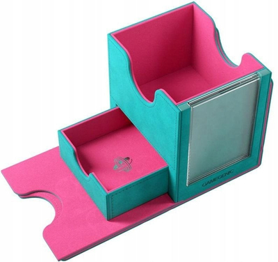 Kuti letra Gamegenic Sidekick Pro 100+ XL Convertible, kapacitet 100+ letra me mbrojtëse, kasetë rrëshqitëse me mbrojtje UV, blu
