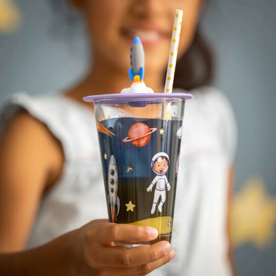 Gotë fëmijësh Leonardo Bambini Glass Cosmos, 300ml, xham transparent