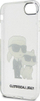Kapak telefoni Karl Lagerfeld KLHCI8HNKCTGT, iPhone SE 2022 SE 2020 8 7, hardcase transparent me shkëlqim