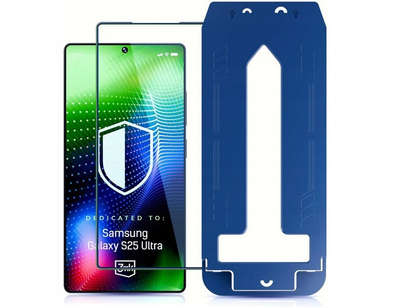 Заштитно стакло 3MK Hardy Ultra Glass за Samsung Galaxy S25 Ultra, 1 парче, црно