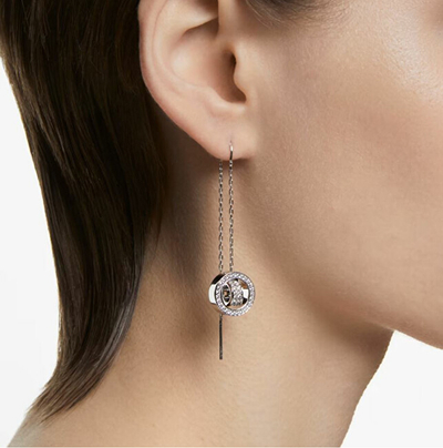 Vathë për femra Swarovski, të argjendtë