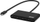 USB hub Type C pa markë, 4 porta Type C, gri