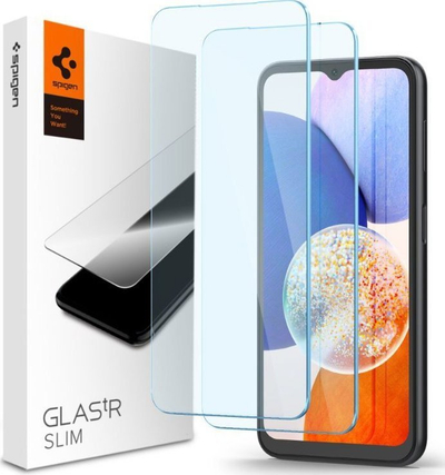Mbrojtës ekrani Spigen Glas.TR Slim, 2 copë, për Samsung Galaxy A14 5G, transparent