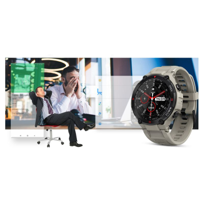 Smartwatch Gravity GT7-4, ekran 1.28", Bluetooth, gri