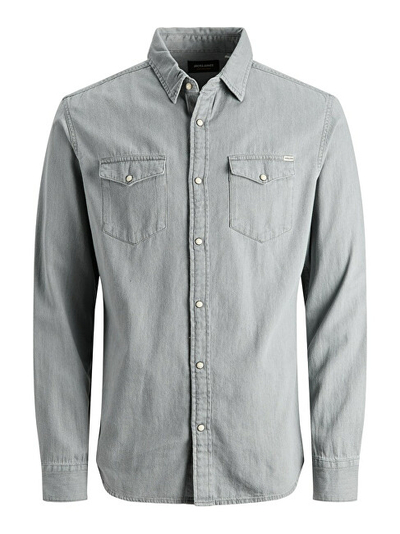 Këmishë Jack&Jones Slim Fit JJESHERIDAN, e hirtë