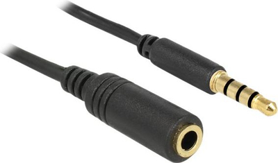 Kabllo audio Delock 84666, Jack 3.5mm në Jack 3.5mm, 1m, e zezë