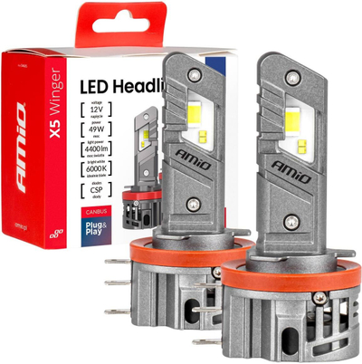 Llambë LED makine AMIO Winger X5 H15, 49W, 6000K, e bardhë