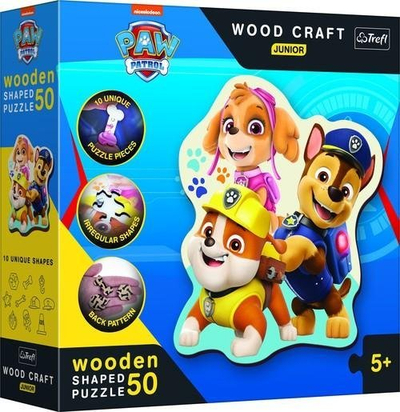 Puzzle druri Trefl PAW Patrol Funny, 50 copa, shumëngjyrësh
