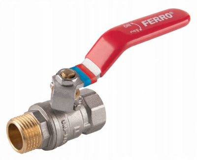 Valvul sferike Ferro Power Pro R023407011, 1/2", me levë