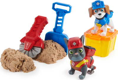 Set lodrash Spin Master Rubble & Crew Charger & Wheeler Build-It, me figura, me rërë kinetike