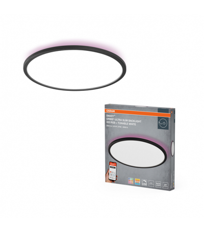 Plafonierë tavani OSRAM ORBIS Smart, 25W, Ø40cm, e zezë