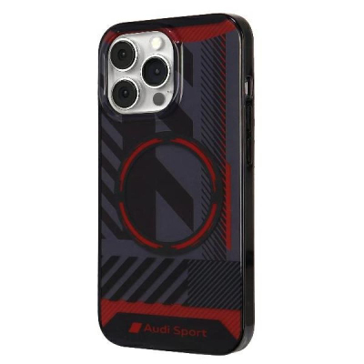 Kapak telefoni Audi IML Sport MagSafe, për iPhone 13 Pro Max 6.7", hardcase, i zi
