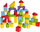 Lodra druri Jouet en Bois Colour Building Blocks, 50 copa, sorter formash, shumëngjyrëshe