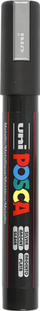 Marker UNI Posca PC 5M, majë 1.8 2.5 mm, argjendi