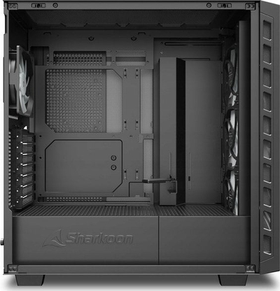 Куќиште за компјутер Sharkoon Rebel C80G RGB, Црна, Midi Tower