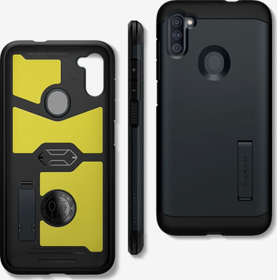 Mbrojtëse Spigen Tough Armour për Galaxy A11, e hirtë