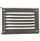 Grilë ventilimi metalike Ventika WX907CHR, me rrjetë, 100 x 165 mm, krom