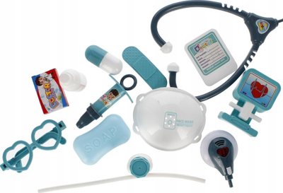 Set mjekësor lodër Mega Creative 524911 me aksesore, për kalama 3+, blu e bardhë