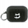 Mbrojtëse Karl Lagerfeld Choupette Monogram për AirPods Pro 3, lëkurë eko, me karabinier, e zezë