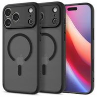 Mbështjellës telefoni Spigen Ultra Hybrid MagSafe për iPhone 17 Pro, transparent, i zi