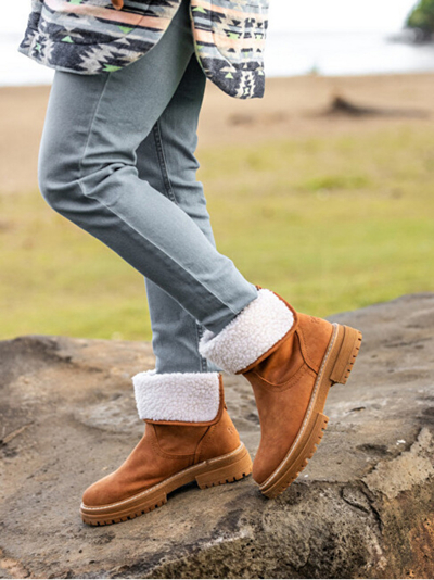 Çizme Roxy Ankle Autumn J Boot, kafe