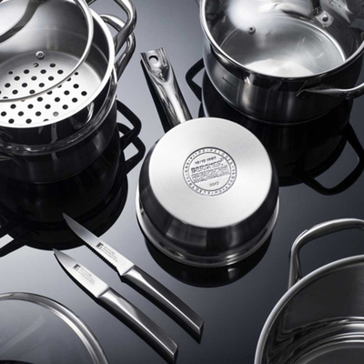 Tигањ за сос Bergner Gourmet Induction BG-6372, 16 cm, нерѓосувачки челик, сребрена