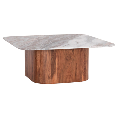 Tavolinë për kafe katrore Volti 100,5x100,5x40Hcm (HM18000), gri