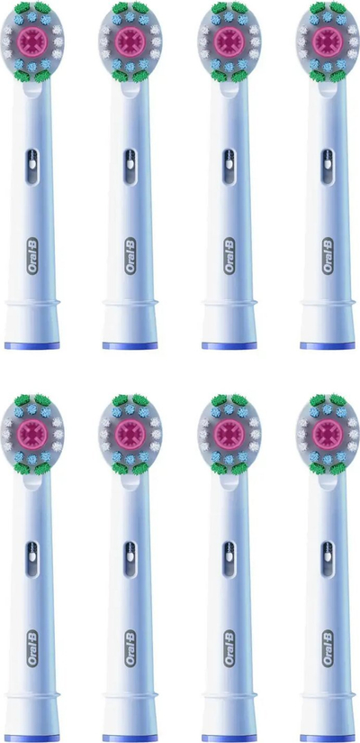Koka furçe dhëmbësh Oral B 3D White, për furça elektrike, set 8 copë