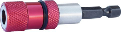 Mbajtës bitash magnetik 1/4", 65 mm, i kuq