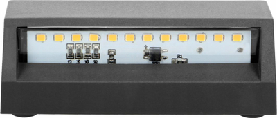 Ndriçues fasadë ADVITI Enye AD-OP-6190L4, 1.5W, LED SMD, IP65, gri