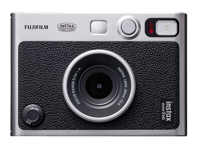 Fujifilm Instax Mini Evo Hybrid Instant Camera (Black, USB‑C Type‑C)