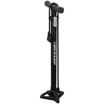 Pompë dyshemeje Dunlop Floor Pump, 12 bar, për biçikletë, e zezë