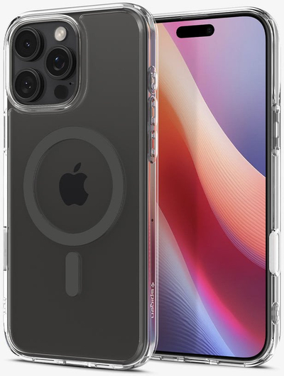 Kалeфoнскo куќиште Spigen Ultra Hybrid T MagSafe за iPhone 16 Pro, графит