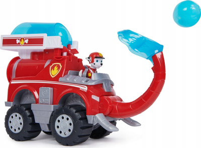 Lodër makinë Paw Patrol Jungle Pups Marshall Elephant Firetruck, me figurë, për kalamaj 3+, e kuqe